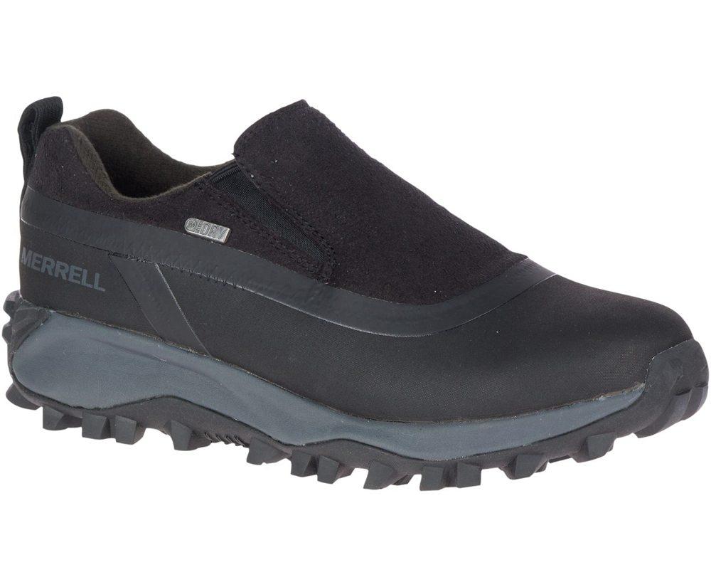 Merrell Slip Ons Damskie Czarne - Thermo Snowdrift Moc Shell Waterproof - 534907-MWE